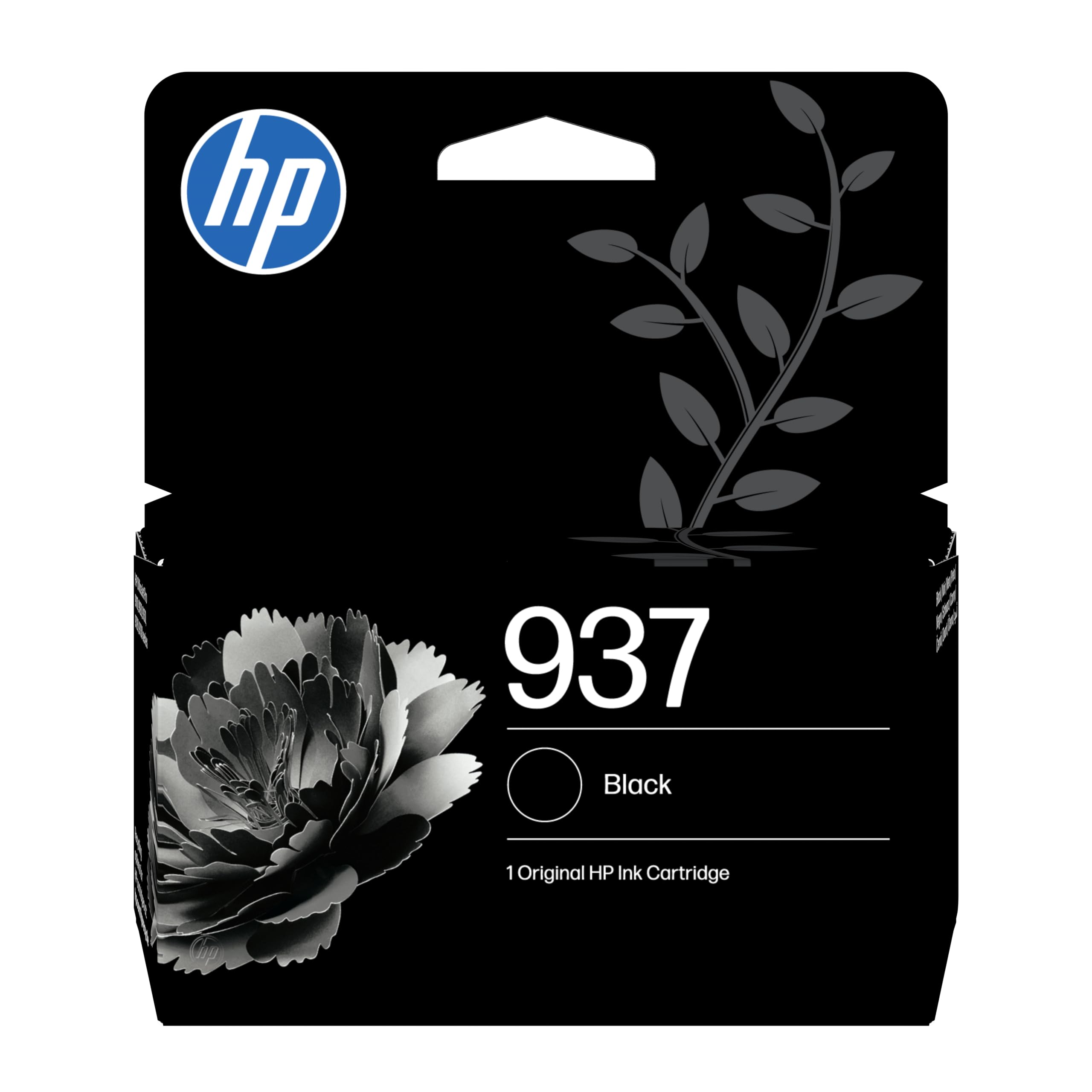 HP 937 Negro, Cartucho de Tinta Original | Compatible con OfficeJet Pro Serie 9100 y 9700, 1250 páginas (4S6W5NE)