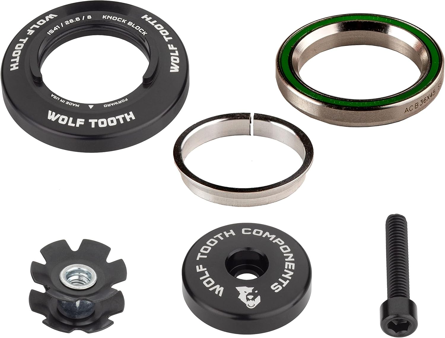 ウルフトゥース(Wolf Tooth) Wolf Tooth IS41/28.6 Upper Headset for Knock Block 8mm Stack 小