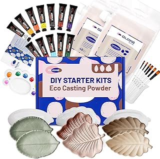 Complete Casting Powder Kit 2 Sets 6 Leaf Trays, Home Decor DIY Starter ...
