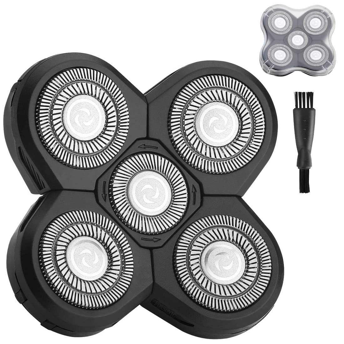 Upgraded 5 Blades Shaver for Head shaver, 5D Men's Electric Shaver Replacement Heads for Many Main Brands Bald Men Head Shaver Blades