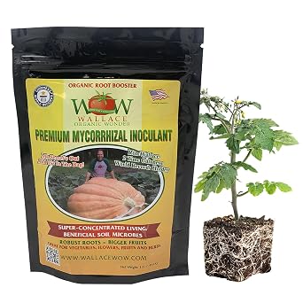 Wallace Organic Wonder Mycorrhizal Inoculant 1 lb - Mycorrhizal Fungi - Super Concentrated - Fresh Mycorrhizae for Plants, Garden Soil, Potting Soil - Organic Root Stimulator for Plant Growth