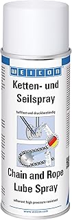 WEICON Ketten- und Seilspray | Haftschmierstoff für Ketten und Drahtseile aller Art | verhindert Längung, Reibung und Vers...
