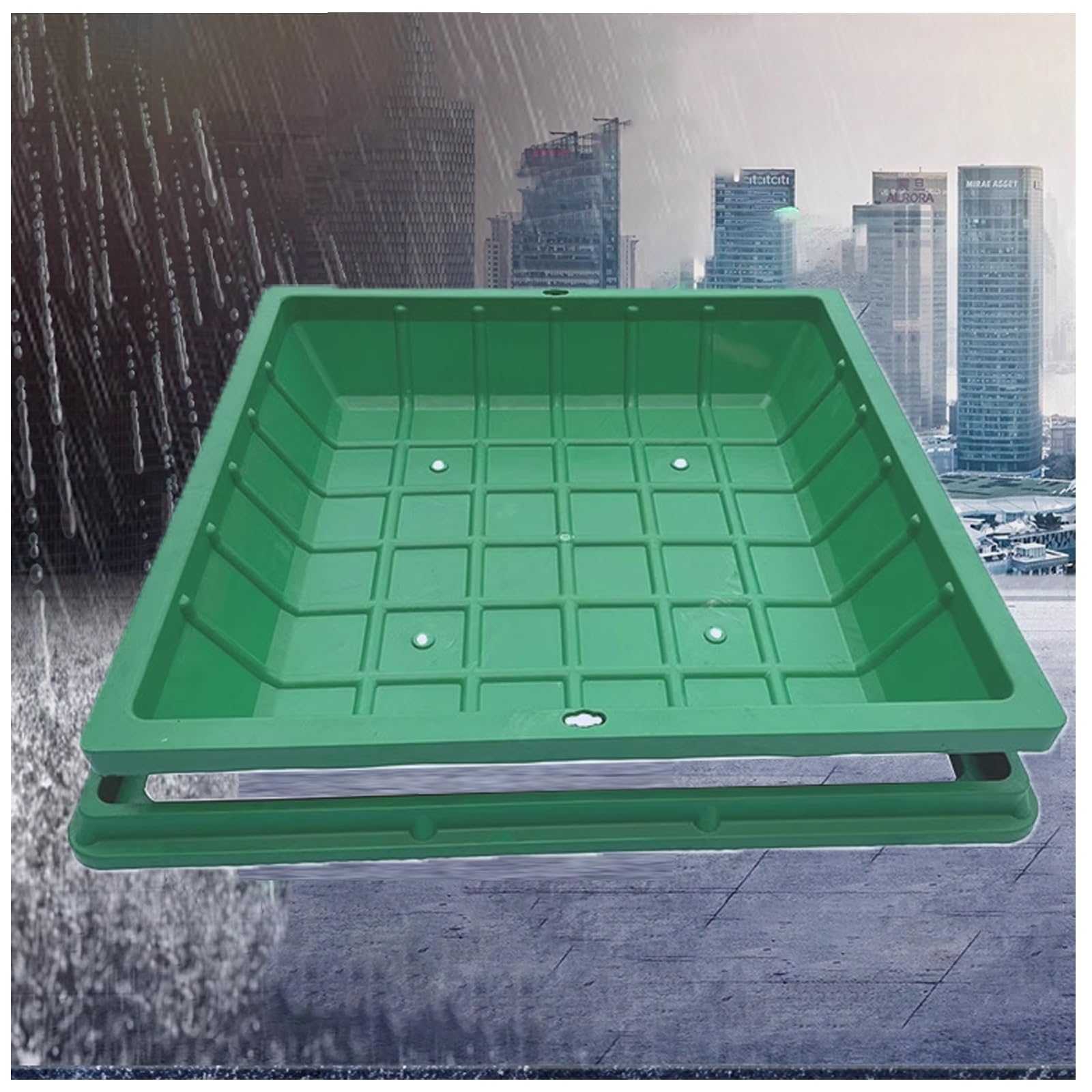 Couvercle de fosse septique extérieur invisible pour pelouse et jardin paysager