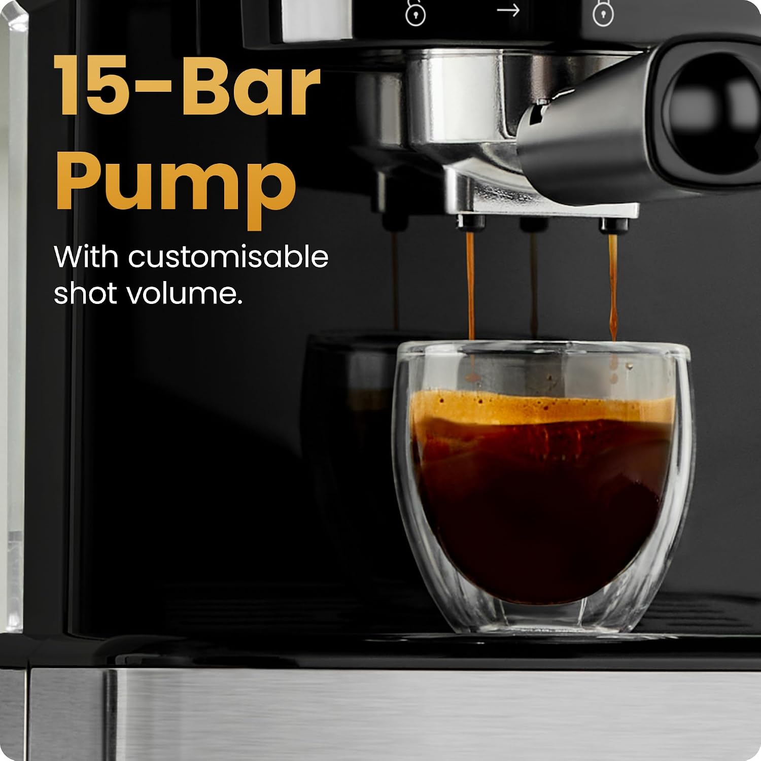 Digital espresso machine review control panel