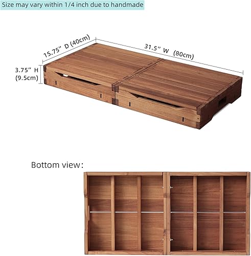 Miniatura 2 de Taburete de plataforma de madera para adultos y personas mayores. Asistencia de escalera en interiores y exteriores, resistente y resistente de