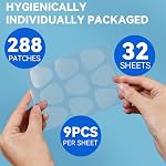 Face & Forehead Wrinkle Patches, Anti Wrinkle Patches for Forehead, Smile Line, Under Eyes, Smooth Frown Lines & Expression Lines, Sweat Resistant & Skin Friendly Skincare, 32 Pcs (1PCS)