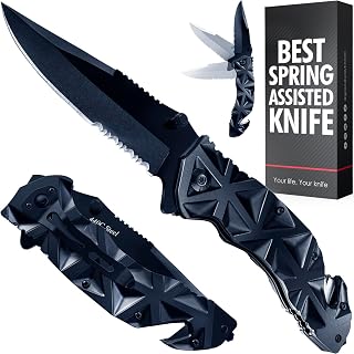 Pocket Knife for Men - Serrated Sharp 3.5