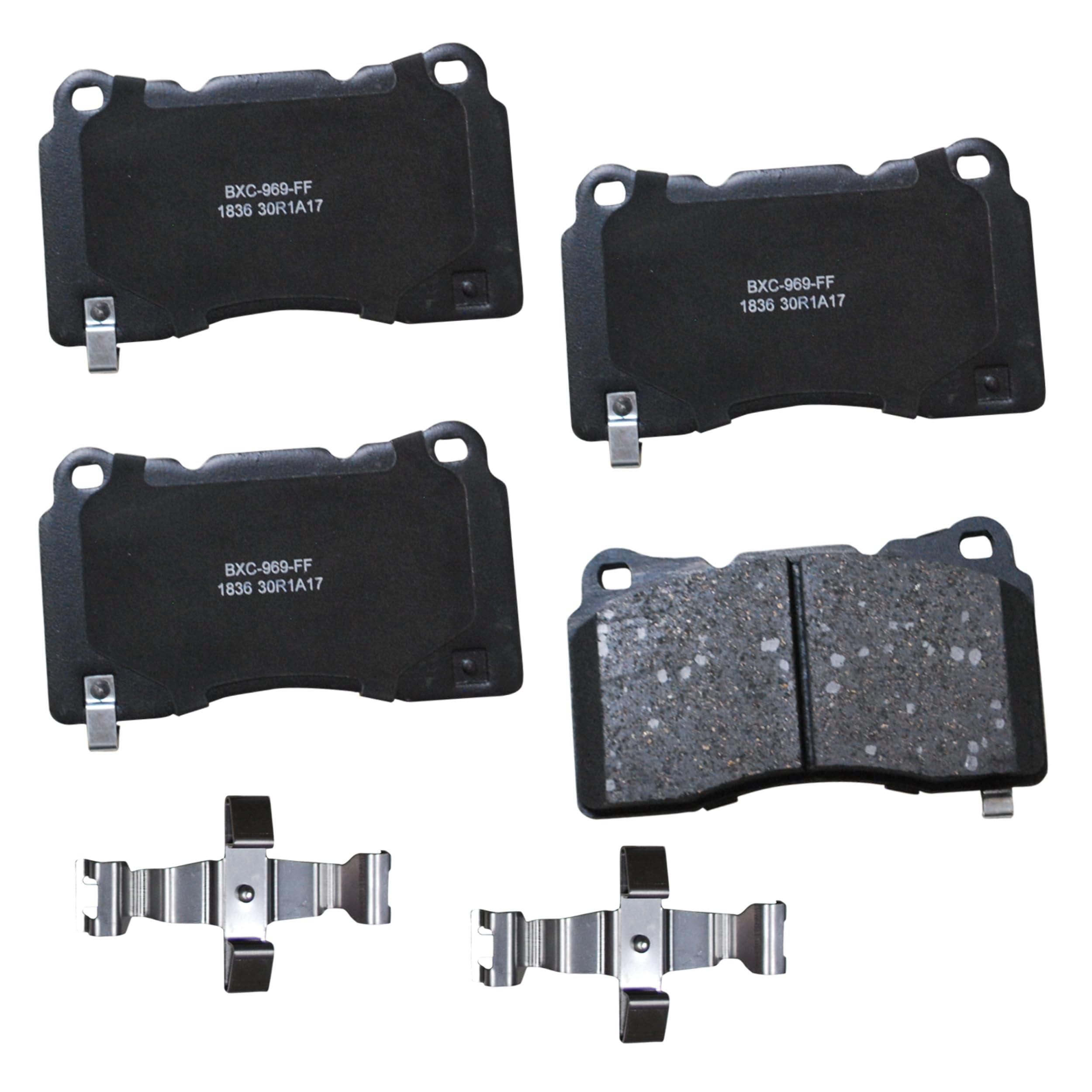 Bendix Premium SBC1836 Ceramic Front Brake Pads for Select Models Buick Regal, Regal Sportback, Cadillac ATS, CT6, CTS, XTS, Chevrolet Camaro, Corvette, Honda Civic, Hyundai Genesis Coupe