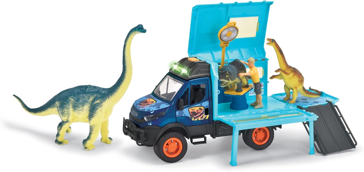 Dickie Toys: Dino World Lab - Light & Sound Kids Playset, Ages 3+
