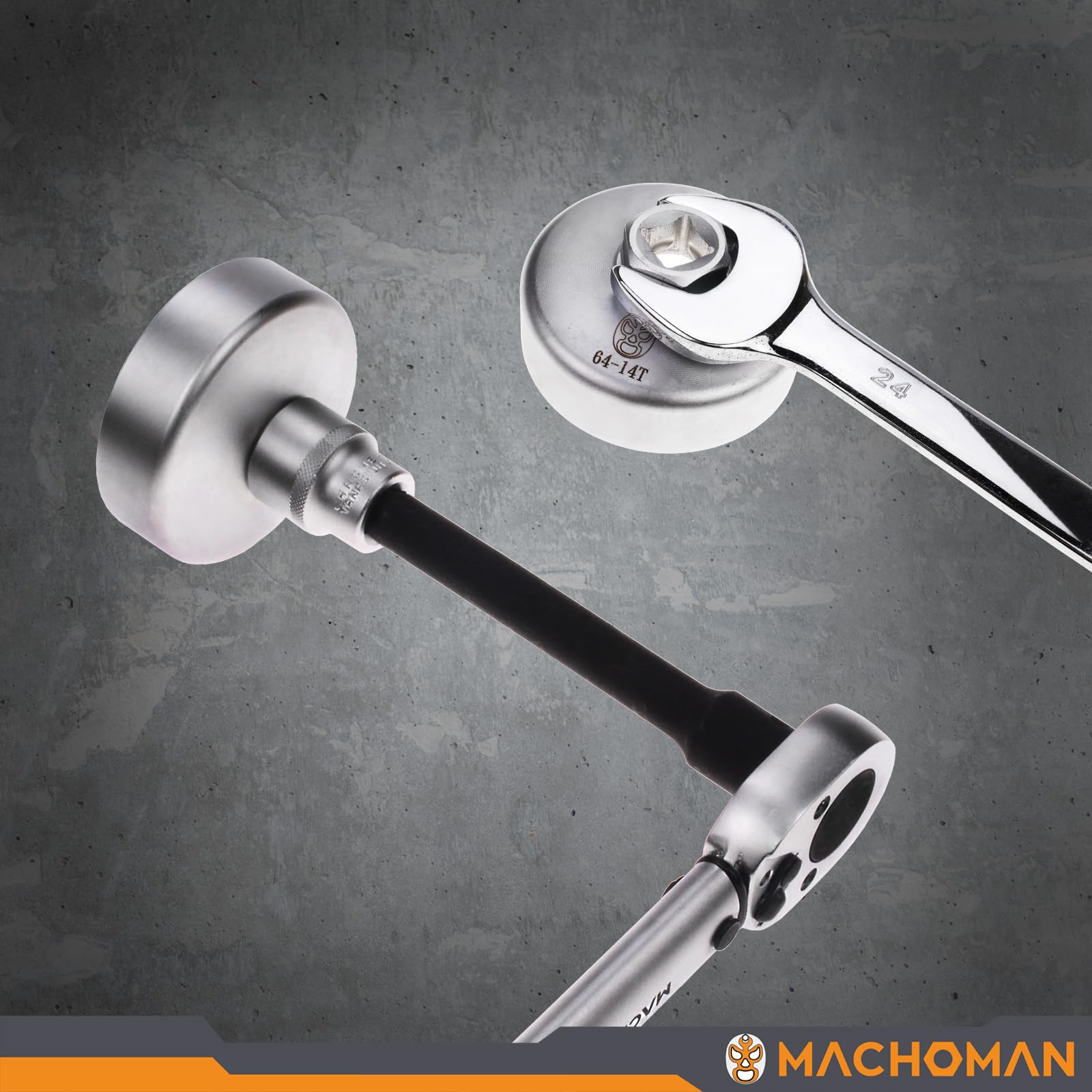 MACHOMAN OFS64 - Chiave per filtro olio 1/2", 64 mm, 14 scanalature