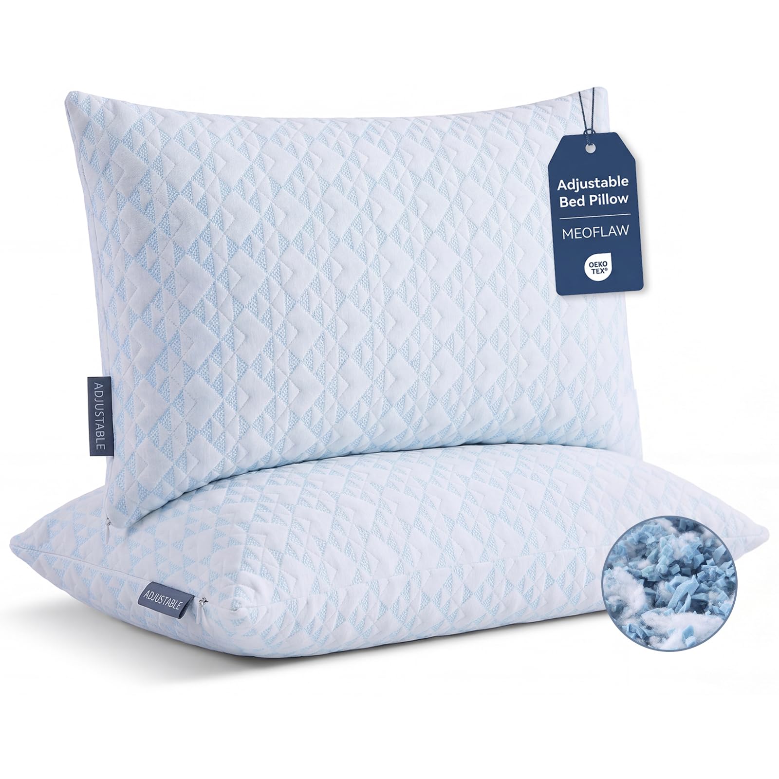 Meoflaw Adjustable Pillow Set of 2