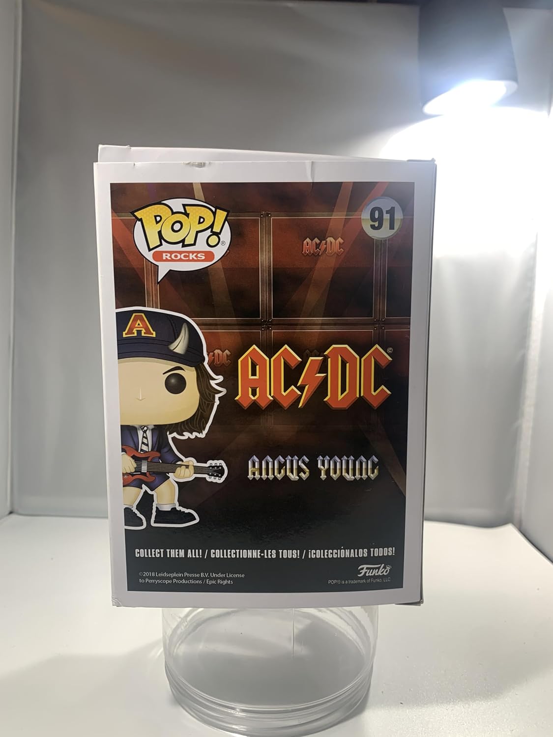 Angus Young (AC/DC) Chase Bundled with EcoTEK Pop Protector Funko Pop! Rocks