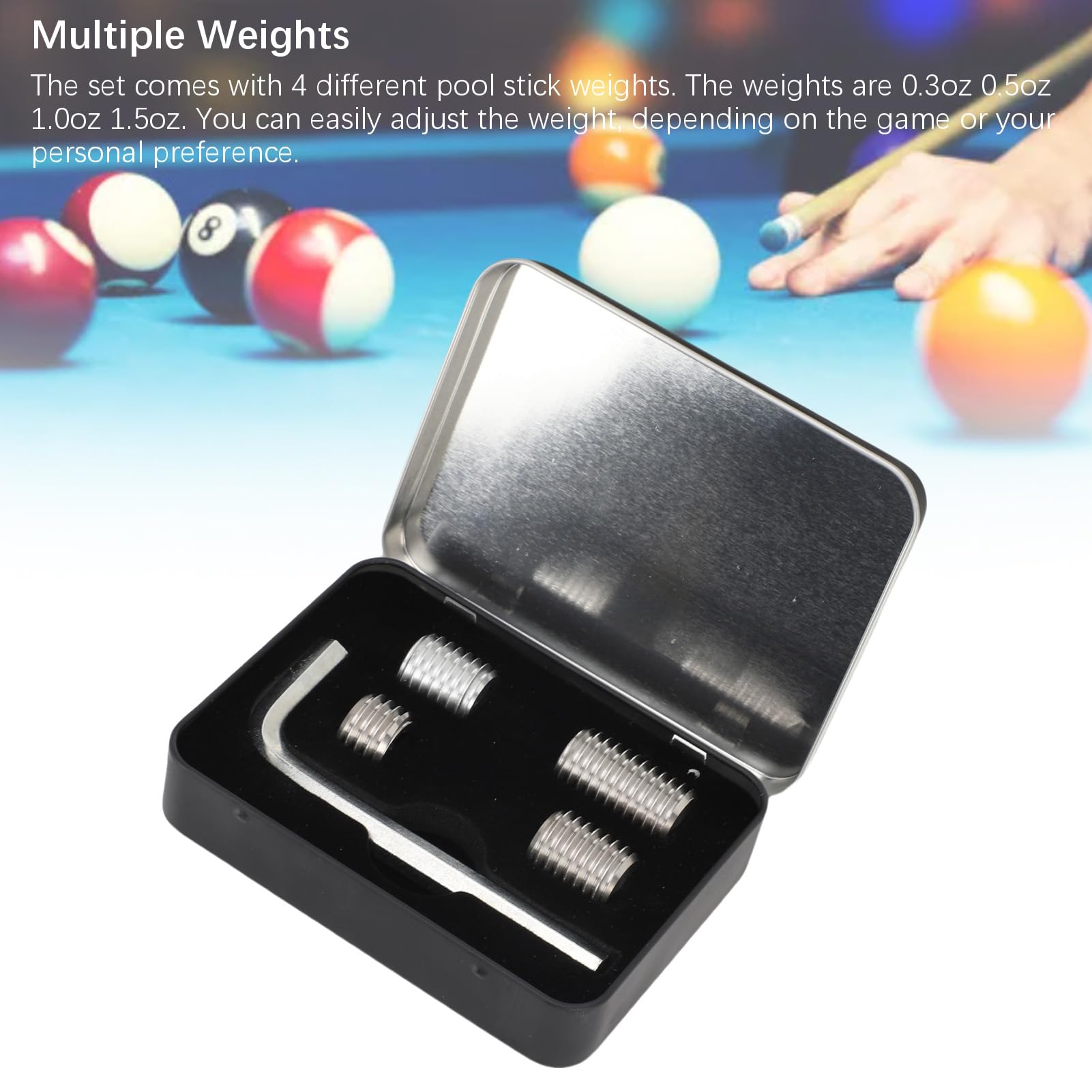 Amazon.co.jp: Generic 4ピースビリヤードキュースティック重量ボルト