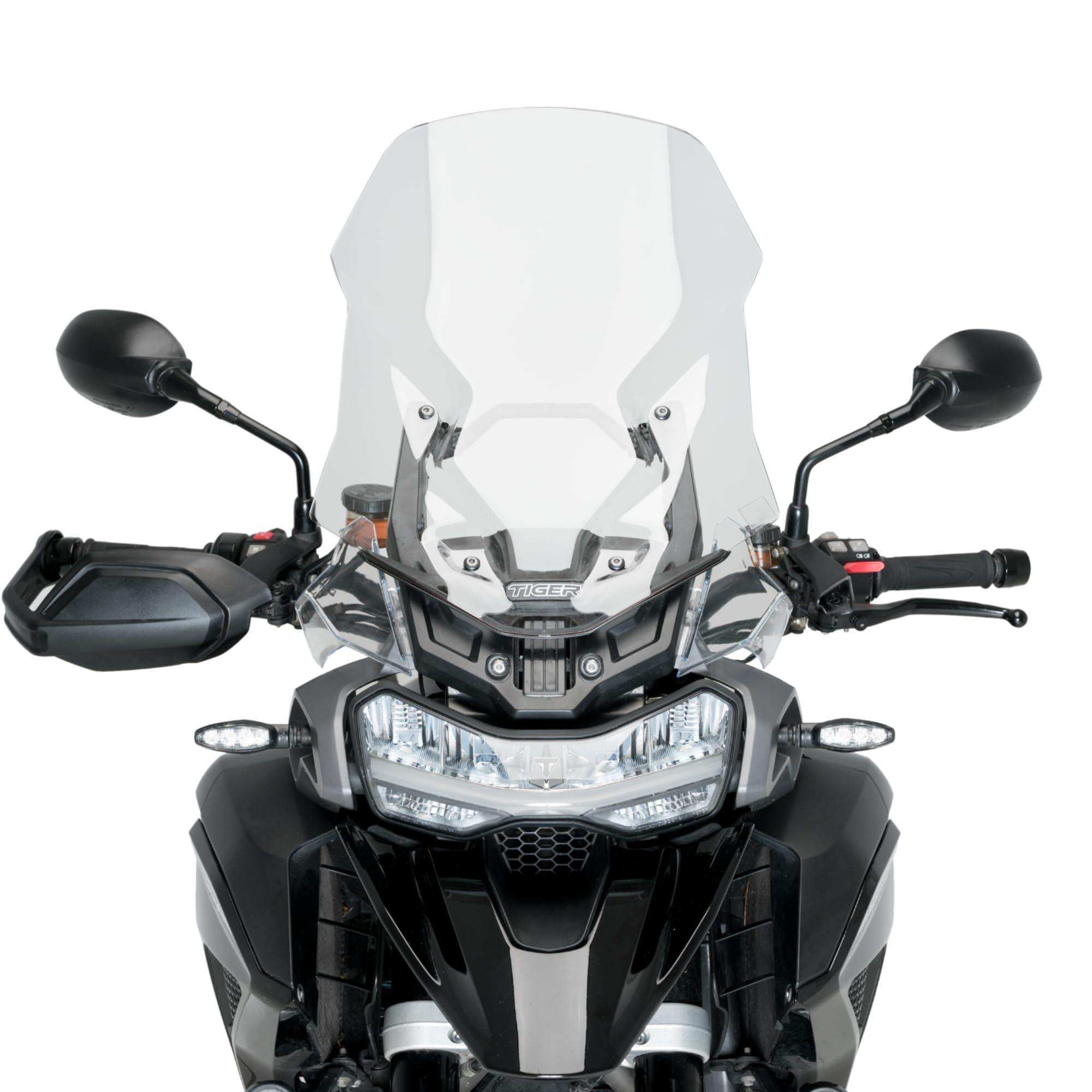 Cupolino Parabrezza Touring Plexiglass JD9 Trasparente Compatibile con TRIUMPH TIGER 1200 GT/RALLY 2022-2025