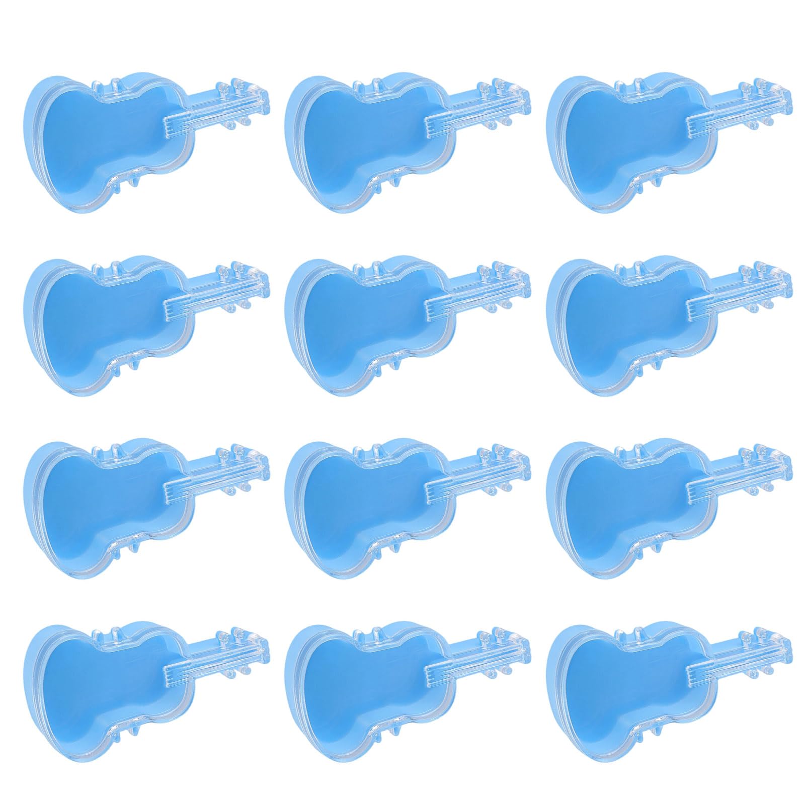 carotoe 12Pcs Violin Shaped Candy Box Clear Candy Holder Party Treat Box for Gift Packaging Wedding Birthday Supplies Unique Party