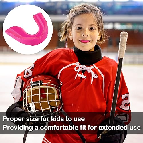 Miniatura 6 de BBTO 6 protectores bucales para niños y jóvenes para deportes, a granel con funda, protector bucal atlético para niños y niñas para fútbol, boxeo,