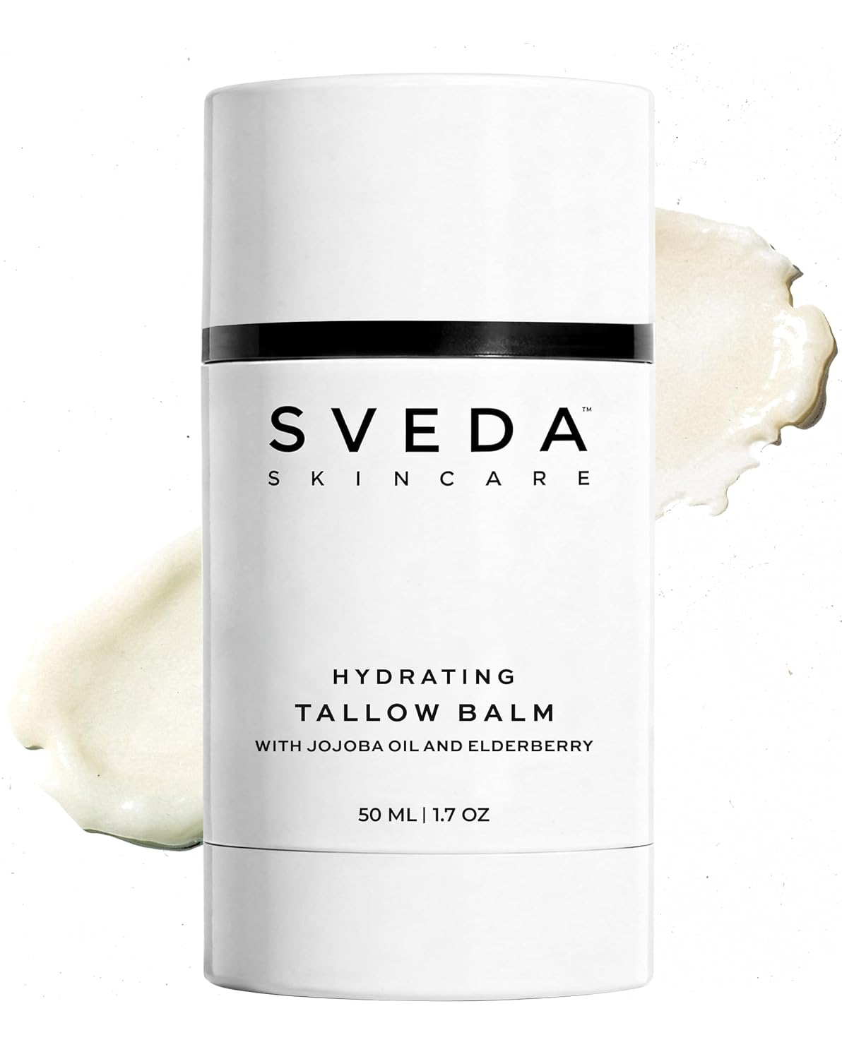 SVEDA Tallow Balm Stick for Face & Body Mess-Free Solid Moisturizer for Sensitive Skin, Wrinkles & Aging – Grass Fed Beef Tallow, Jojoba, Beeswax, Vitamin E, 100% Natural Skincare, Light Scent, 2.6 oz
