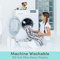 Vista 7 de Stuffed Manta suave de alta calidad lavable para perros, manta de gato de 40 x 32 pulgadas para gatos de interior, artículos esenciales para Gris