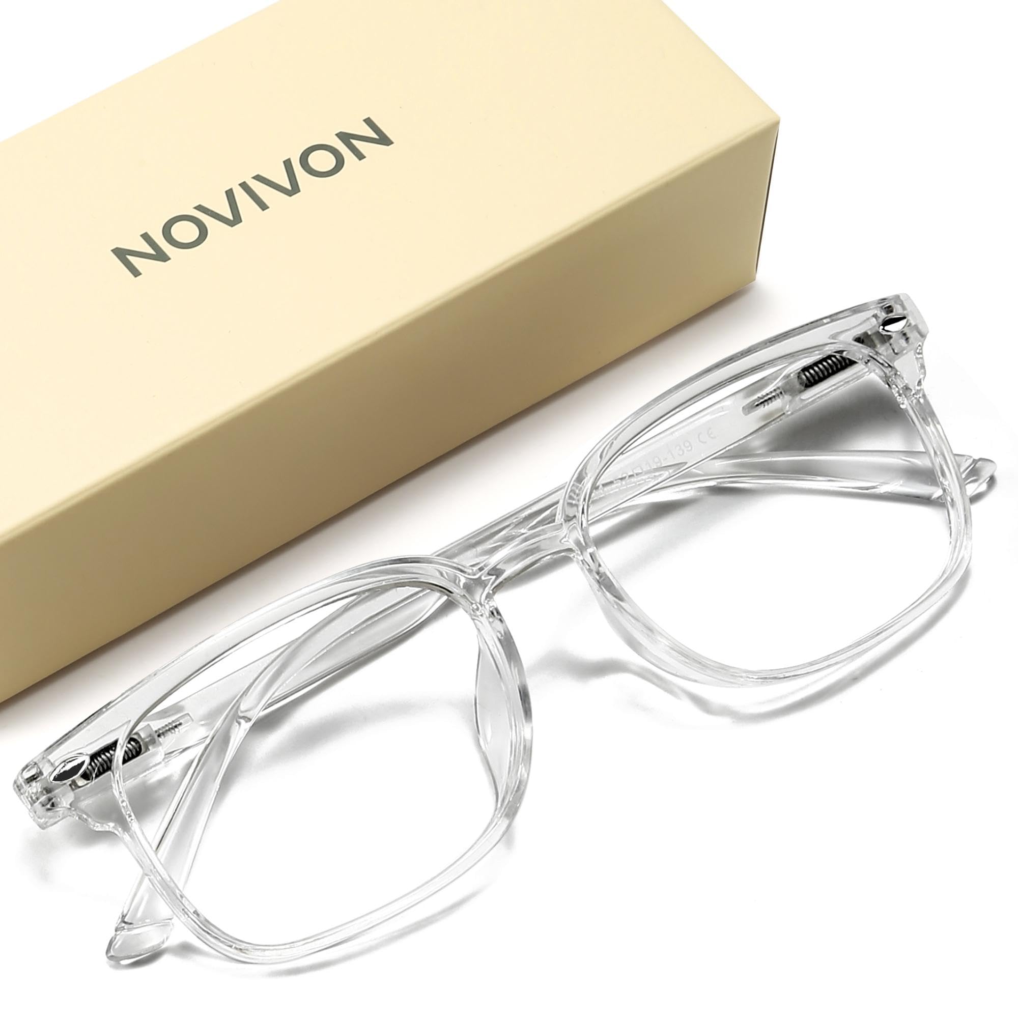 NOVIVON Reading Glasses for Women, Blue Light Blocking Readers, Computer eye glasses, Cheaters