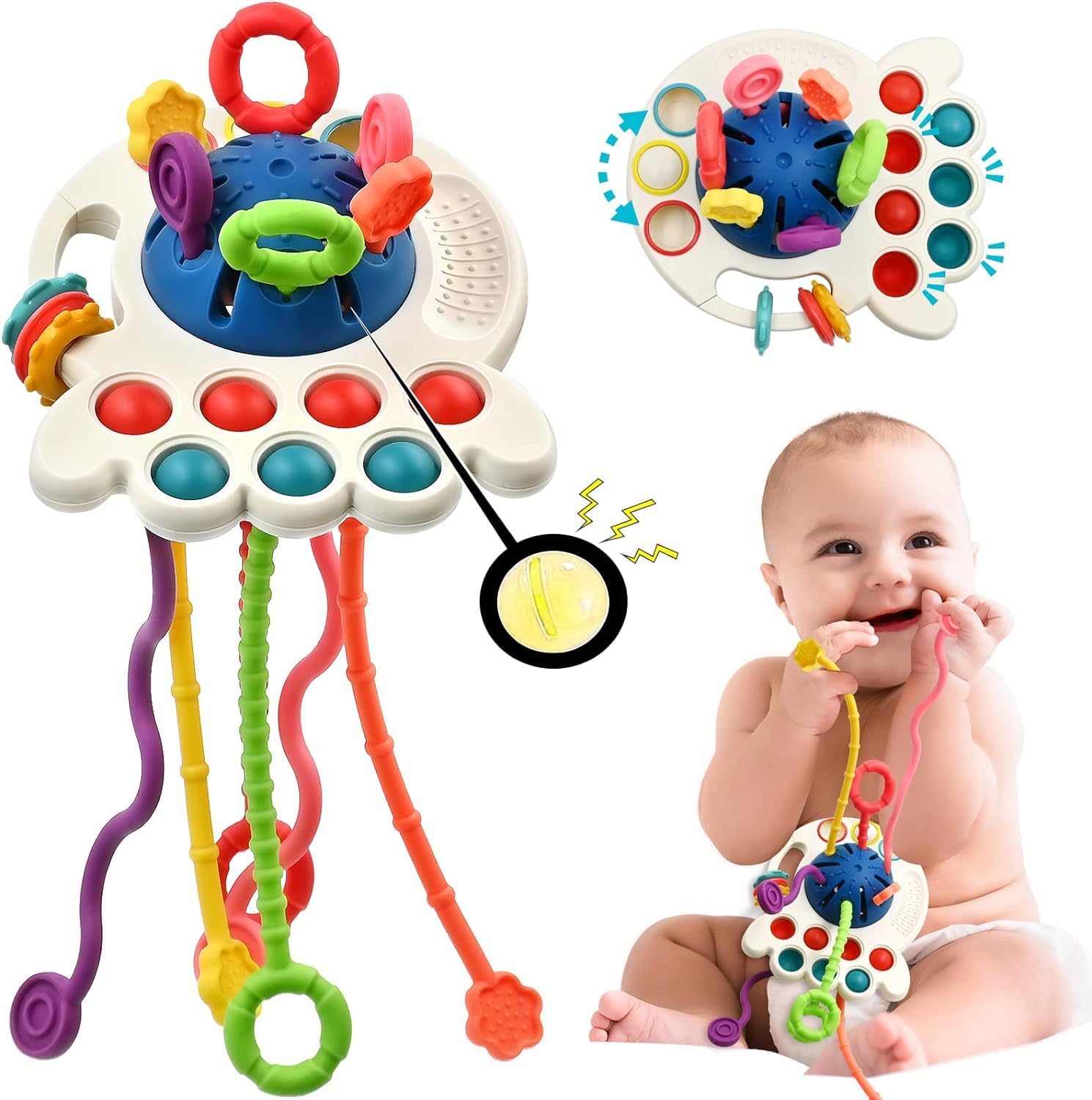 uunida baby Juguetes para Bebe de 0 a 6 Meses 1 Año con Sonajas ...