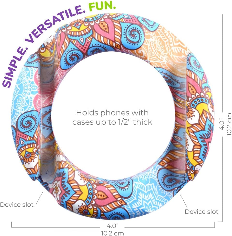 GoDonut Ultra Phone Stand - Portable Mount Accessory for Travel, Nightstand or Desk- Compatible with Tablet, iPhone & Most Smartphones – Yoga