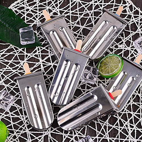 Edelstahl Eis am Stiel Form, Eis am Stiel-Form mit Edelstahl-Stock-Halter für DIY Werkzeug – Bild 6