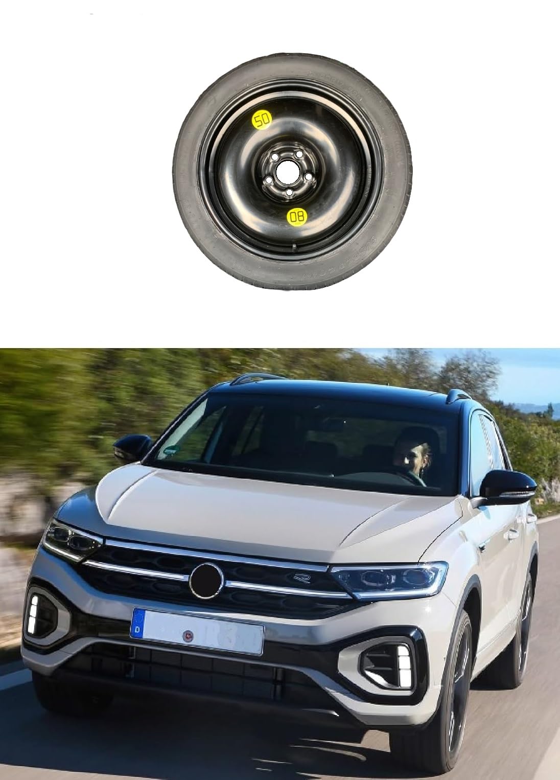 Roue de Secours 17" compatible avec VW T-Roc
