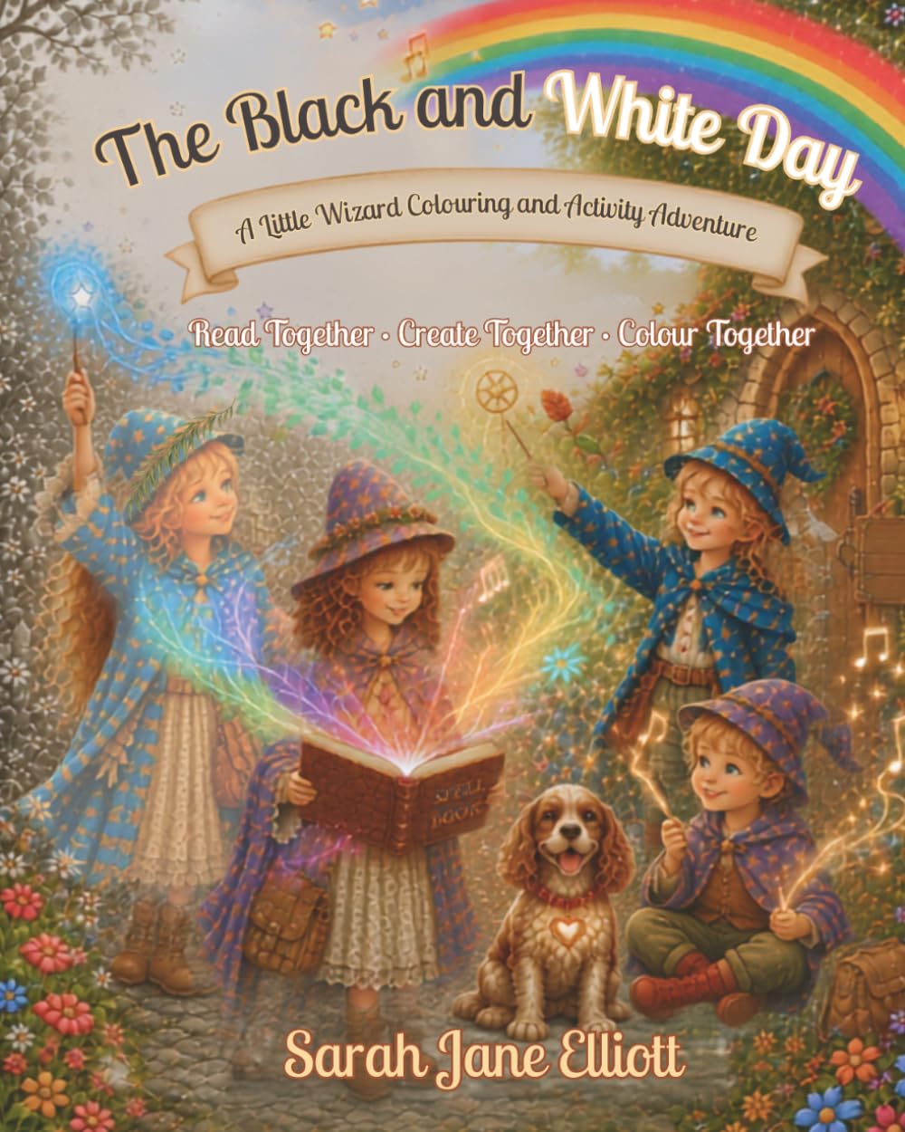 The Black and White Day: A Little Wizard Colouring and Activity Adventure