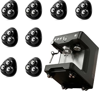 Appliance Sliders, 8 Pack Self Adhesive Mini Caster Wheels, Appliance Rollers for Kitchen Countertop Coffee Maker, Air Fryer, Blender, Storage Box