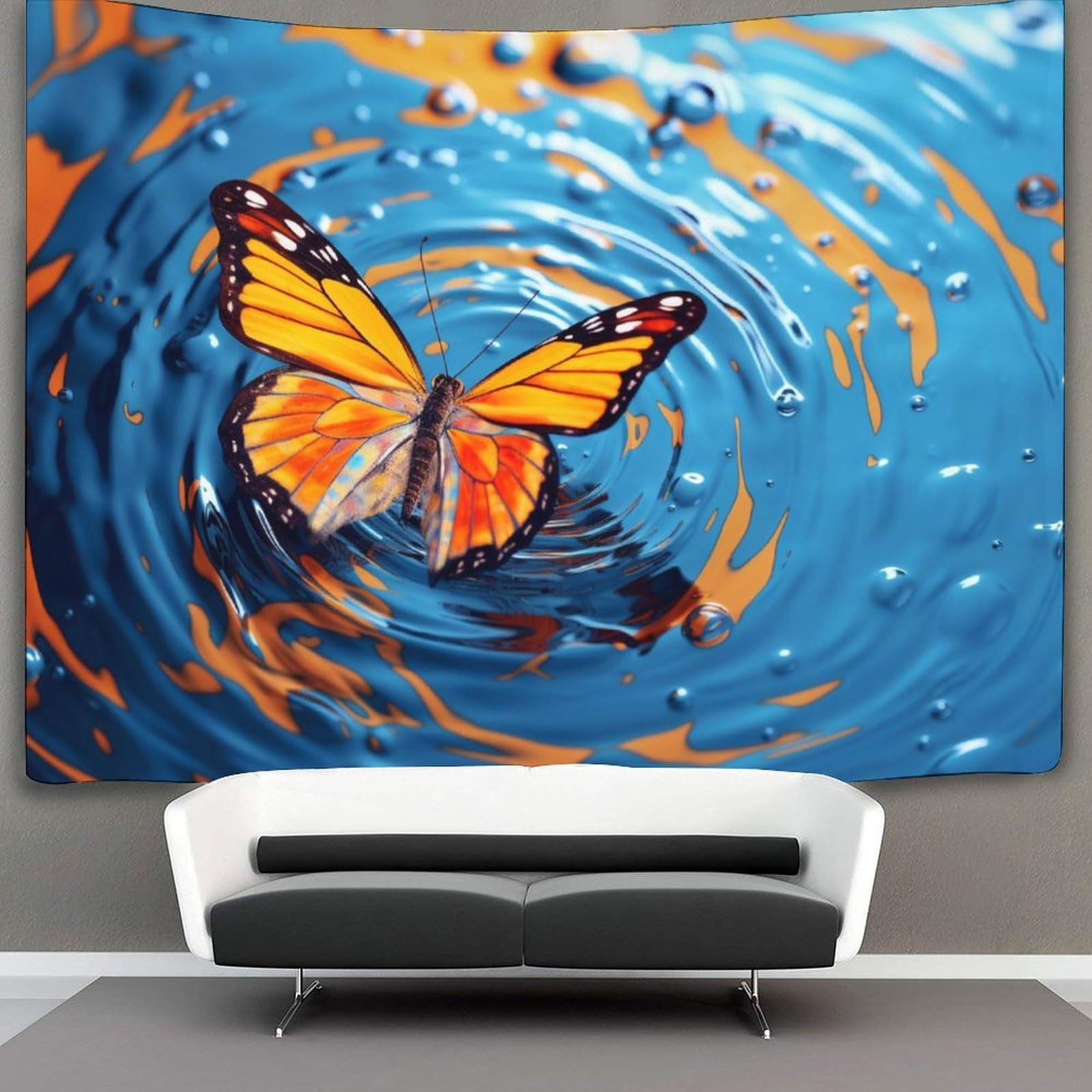 kaiyun Butterfly Tapestry Wall Hanging for Bedroom Home Decor HD Printing Living Room, Dorm 70cmx100cm