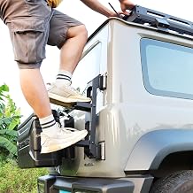 Suitable for 2019-2025 Suzuki Jimny jb74JB64 Modification Accessories Rear Door Folding Ladder Tail Ladder Jimny 5-Door Version Rear Door Pedal
