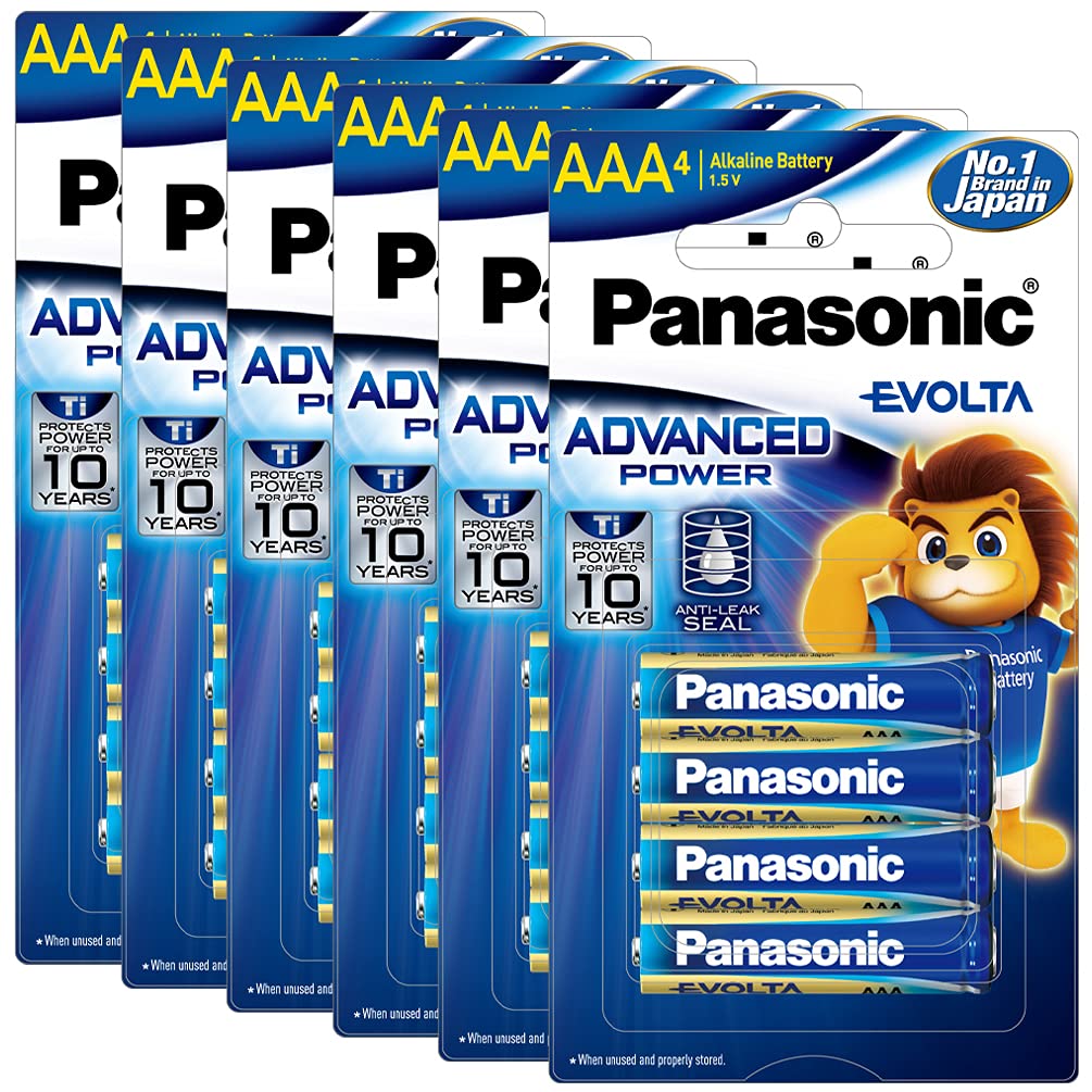 Panasonic Evolta AAA Alkaline Advanced Power, Extra Power Formula, no Mercury add, Anti-Leak Seal, Protects Power for up to 10 Years, Pack of 24-picture-5