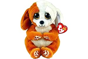 Ty Beanie Bellies - Ruggles the Brown and White Dog (6 Inches)