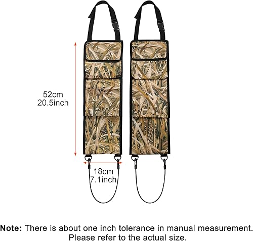 Miniatura 2 de mydays - Soporte organizador de pistolas para parte trasera de asiento frontal de vehículo para rifles de caza escopetas (color camuflaje)