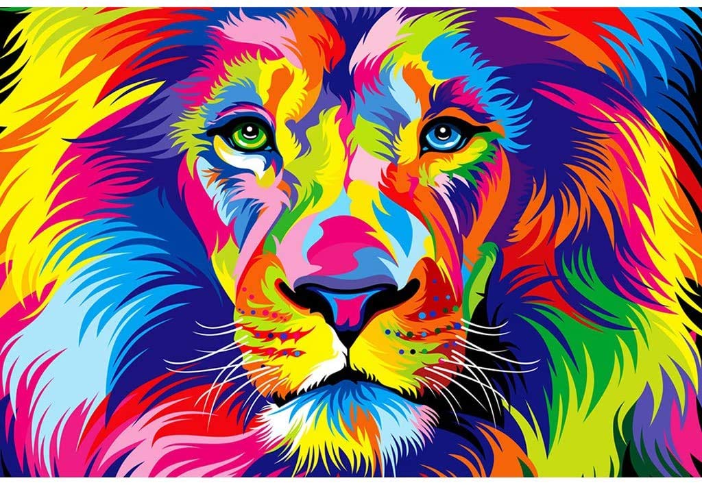 TPFRUPGD Puzzle 1000 Adulto Puzzle de Madera Difícil Juguetes Educativos para Niños 2000/3000/5000 Puzzle de Animales Colorido Lionwujinj, Tamaño: 5000 Pizidos para Adultos/-/5000 Piezas
