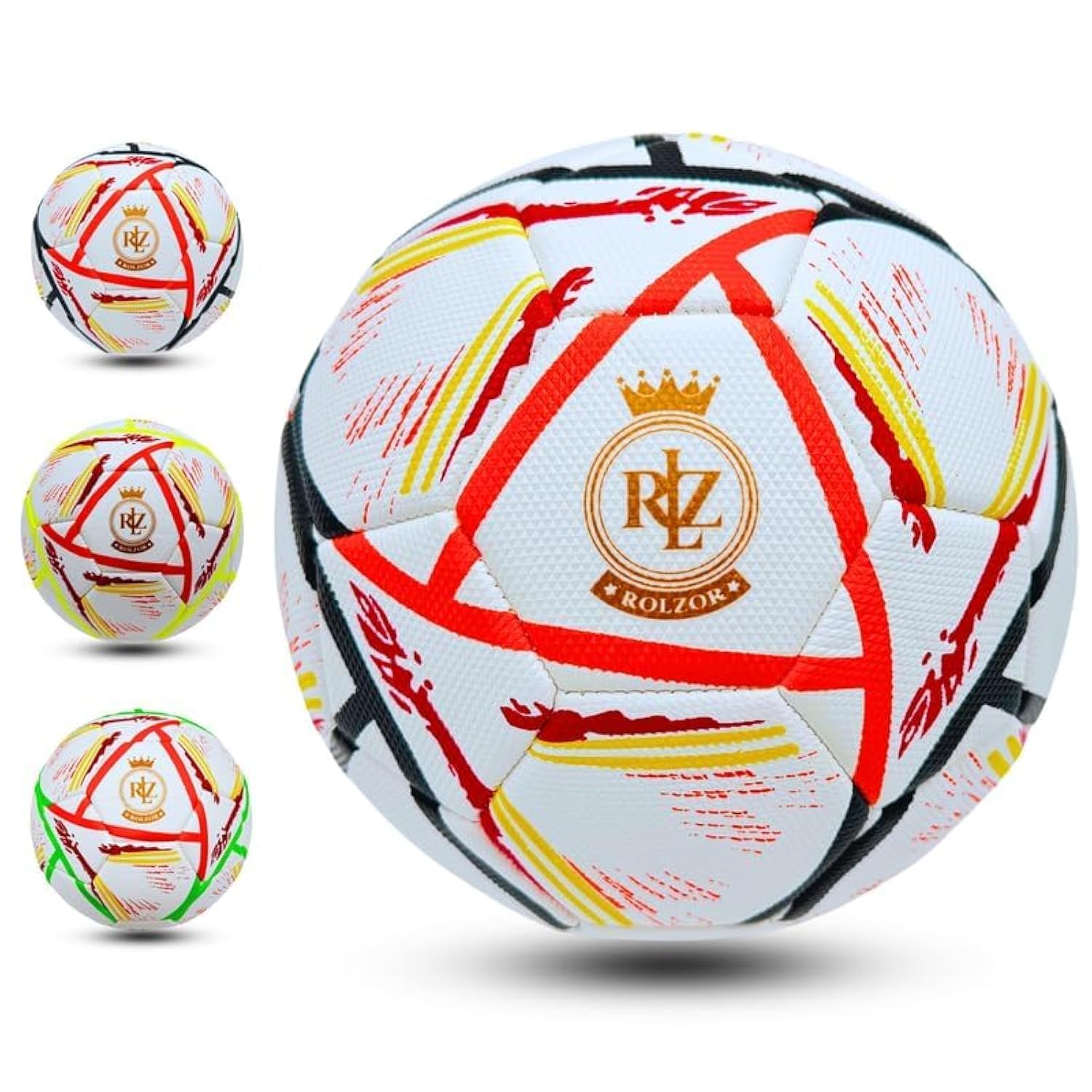 Football Ruller Rolling Soccer Ball Football Ball Rolling Over Grass On