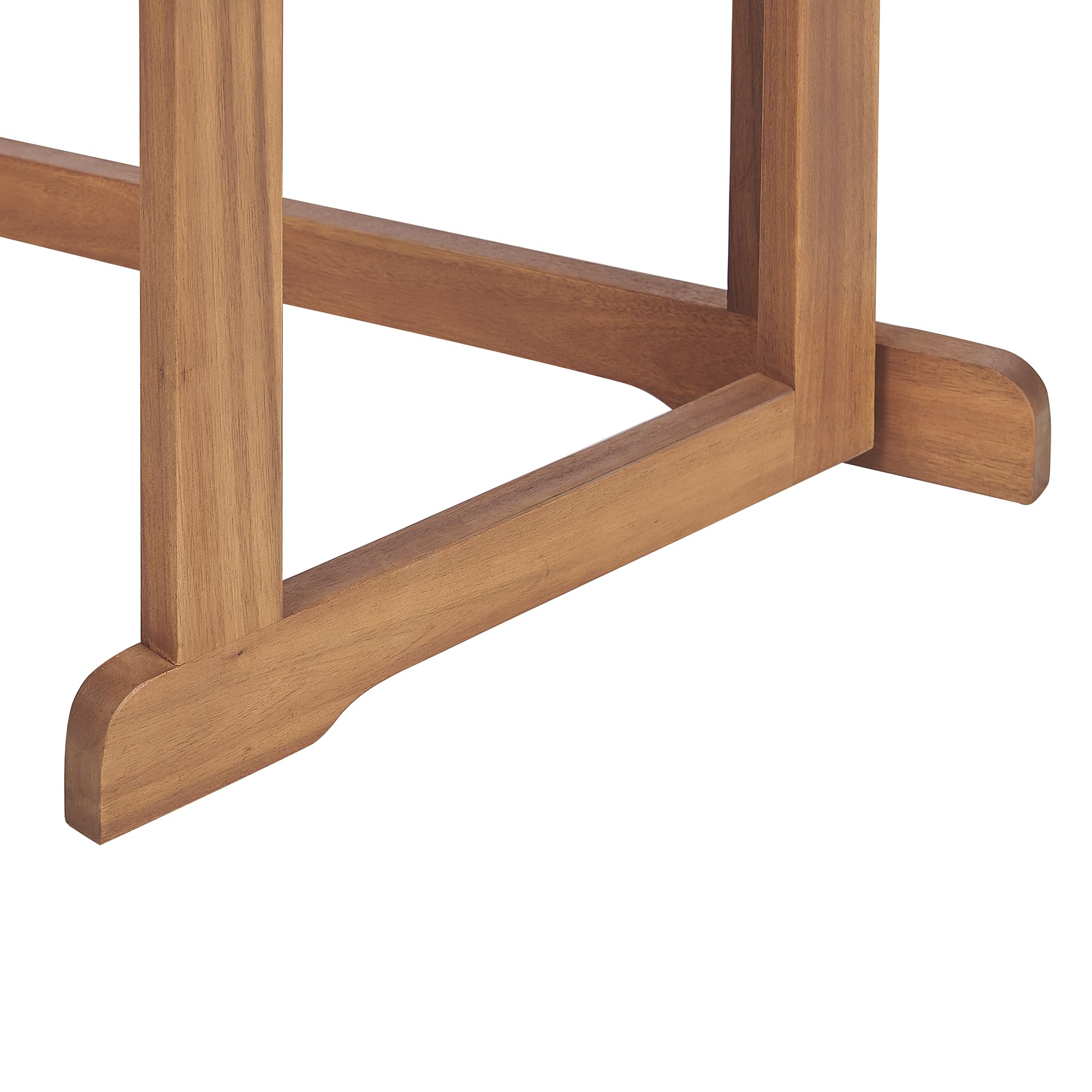 Balkontisch Akazienholz hellbraun 110 x 47 cm klappbar Landhausstil Treia