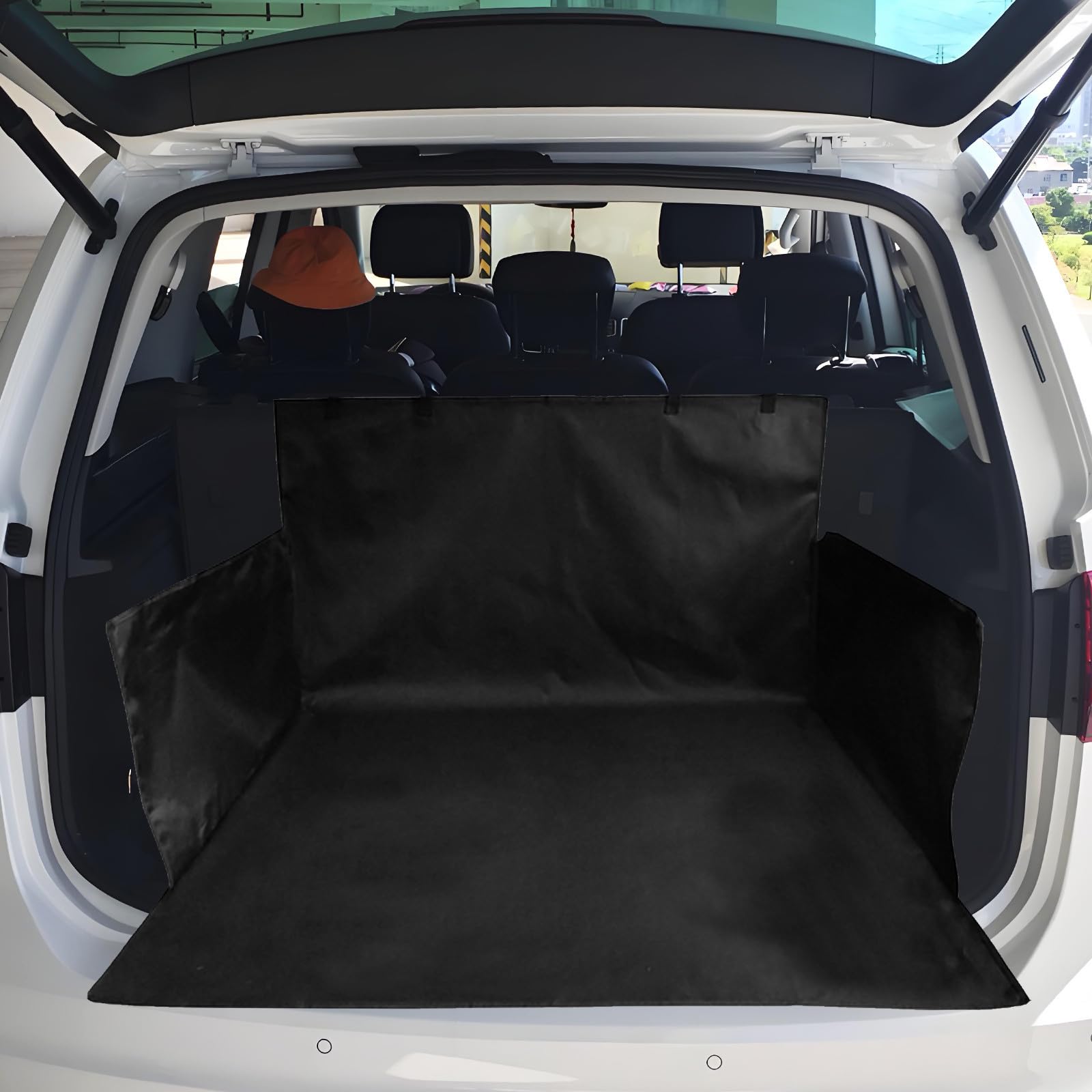Kofferraumabdeckung SUV Hundesitzmatte für Hunde aus Oxford Stoff Faltbare und Tragbare für Autos und Haustiere im Kofferraum