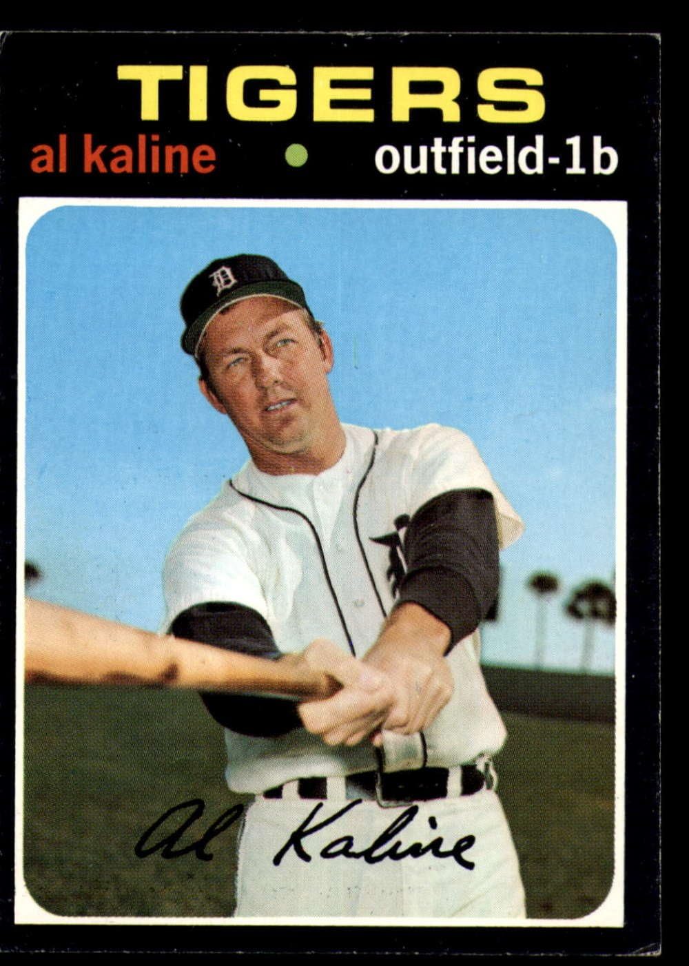1971 Topps #180 Al Kaline UER EX++ Excellent++ Detroit Tigers Baseball Trading Card