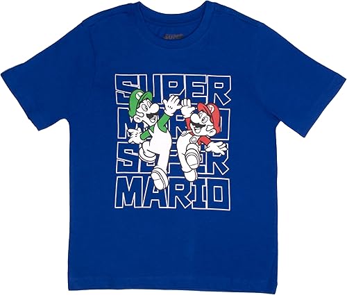 Miniatura 4 de Nintendo Super Mario - Conjunto de sudadera con capucha y camiseta para niños, paquete de 2 unidades de sudadera con capucha y camiseta de Super