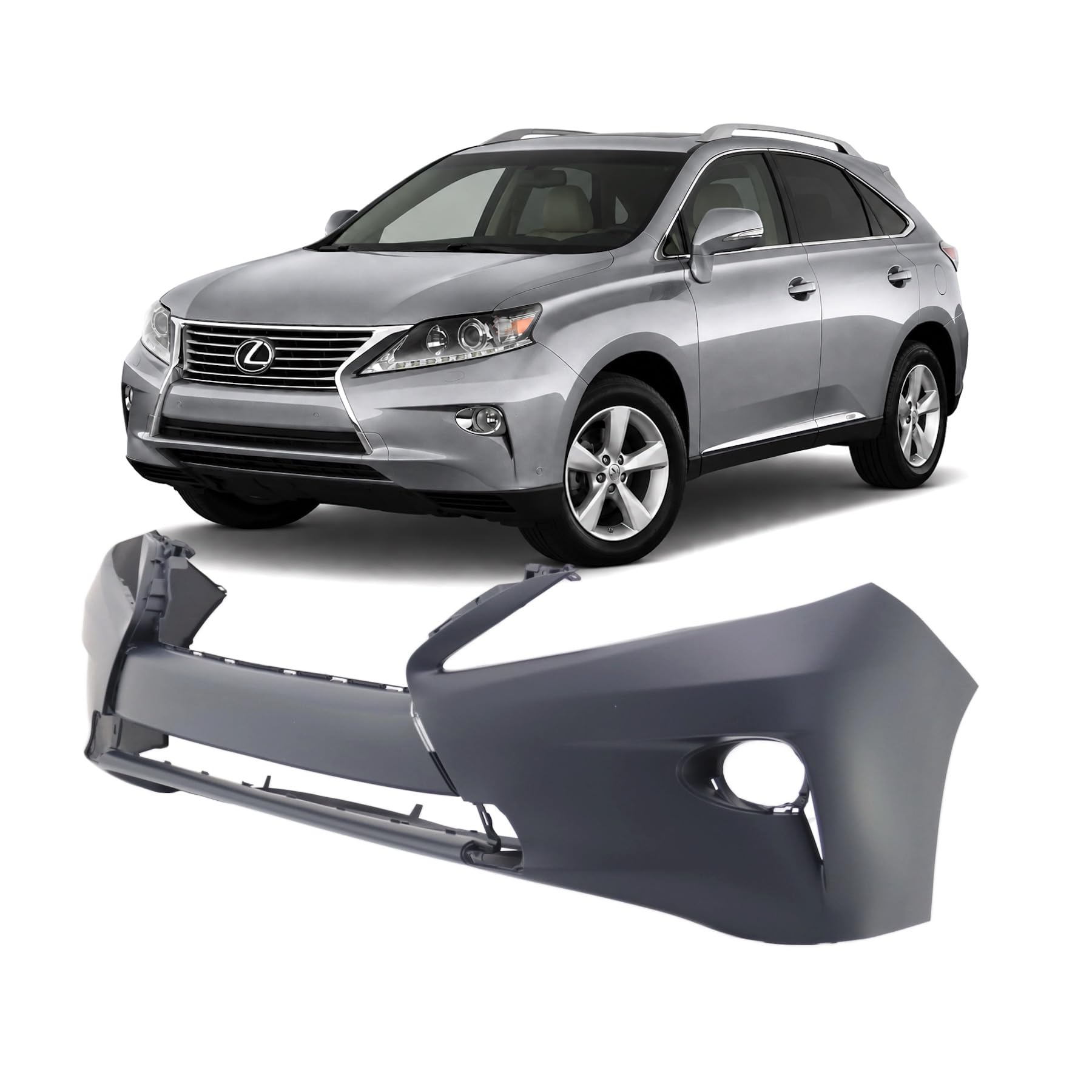 FitParts Compatible with Lexus RX450h, RX350 2013–2015 Front Bumper Cover
