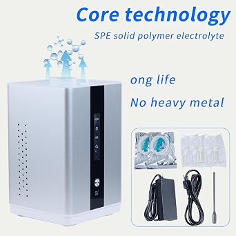 Hydrogen Generator H2 Inhalation Machine, 220V 150ml/Min 99.99% High Purity SPE/PEM Portable Hydrogen Water Ionizer Generator