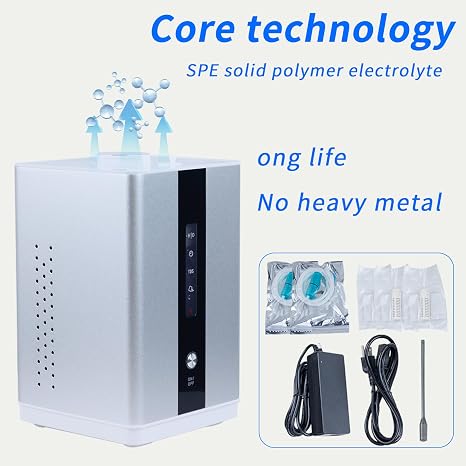 Hydrogen Generator H2 Inhalation Machine, 220V 150ml/Min 99.99% High Purity SPE/PEM Portable Hydrogen Water Ionizer Generator