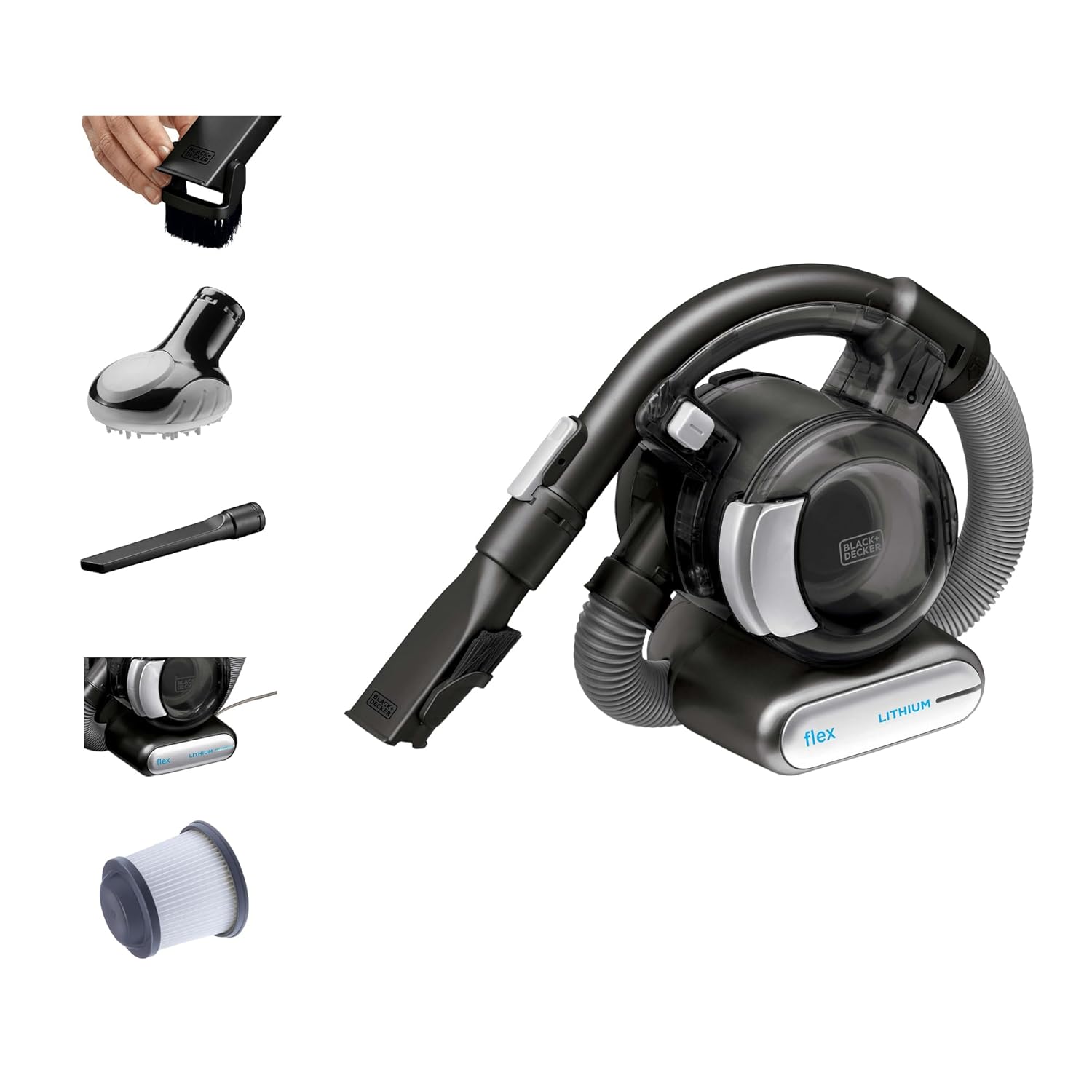 BLACK DECKER dustbuster FLEX Cordless Handheld Vacuum Home Pet and Car Vacuum BDH2020FL