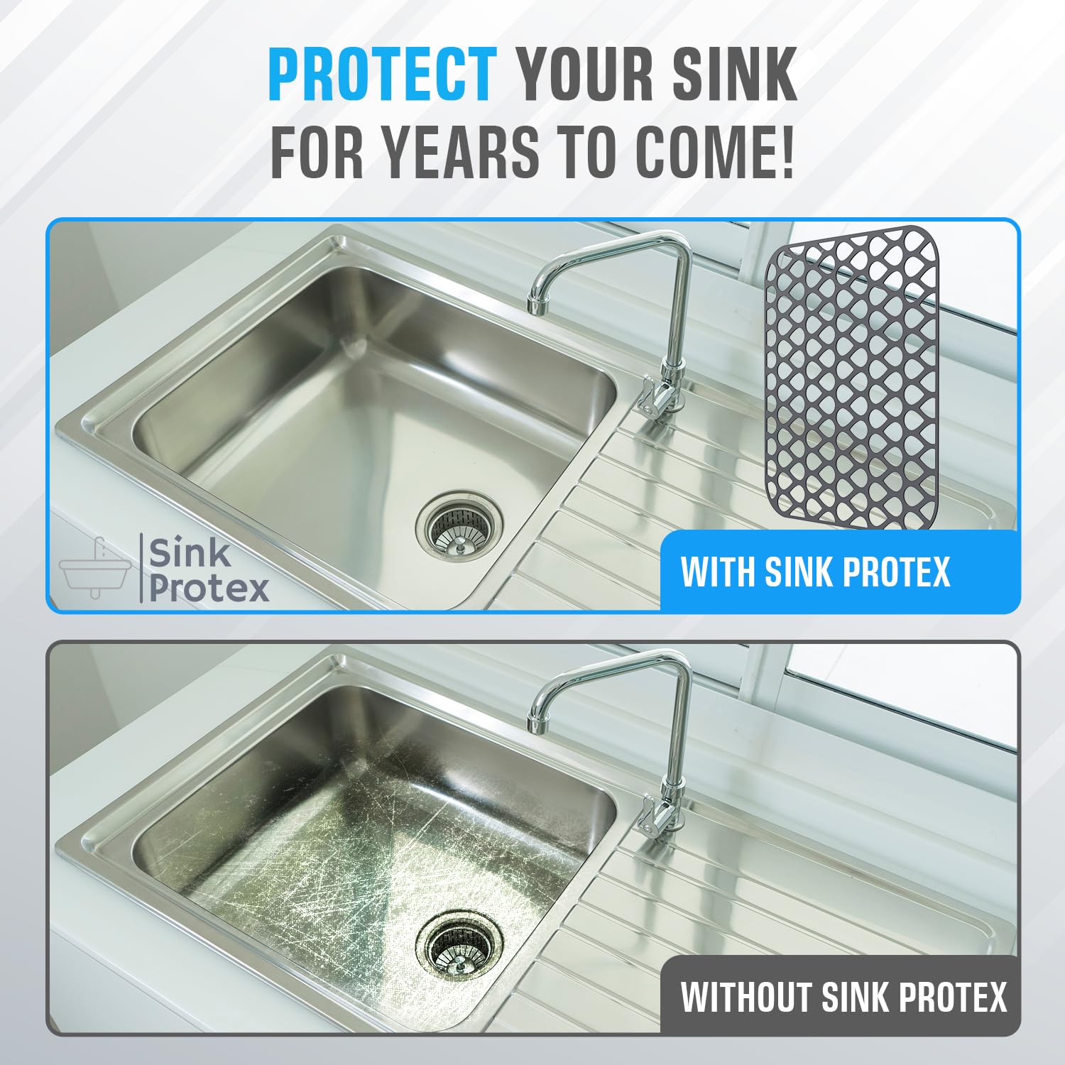 シンクパッド　キッチンシンクプロテクター シンク下用シンクラック Amazon.co.jp: アップグレード シリコンシンクマット 大型シンク