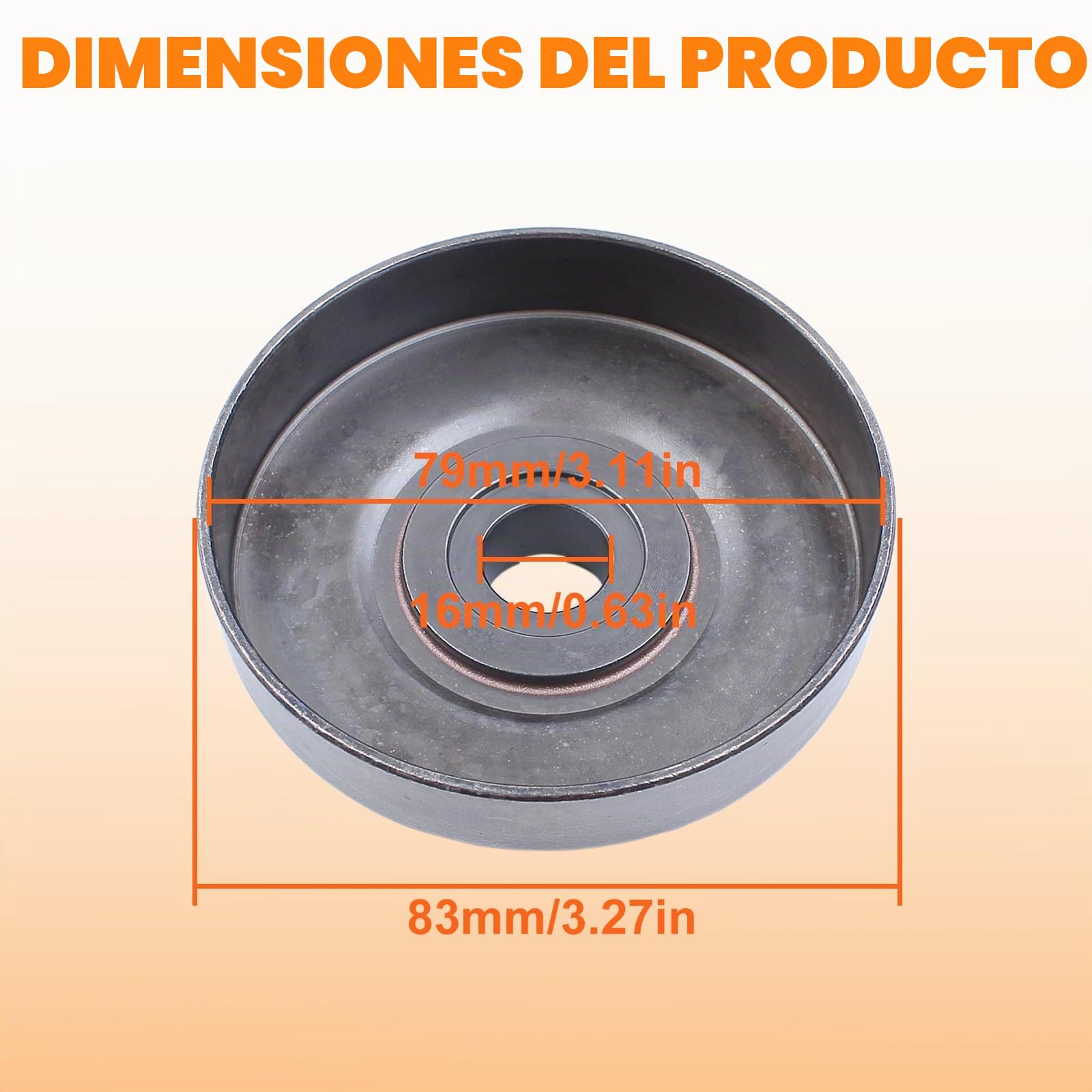 Cadena de Freno Embrague Tambor Piñón Cubierta Buje para Husqvarna 268 272 266 61 66 272XP Piezas de Motosierra