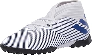 Boys' Nemeziz 19.3 Tf J Sneaker, FTWR White/Team Royal Blue/Team Royal Blue, 10.5K M US Big Kid