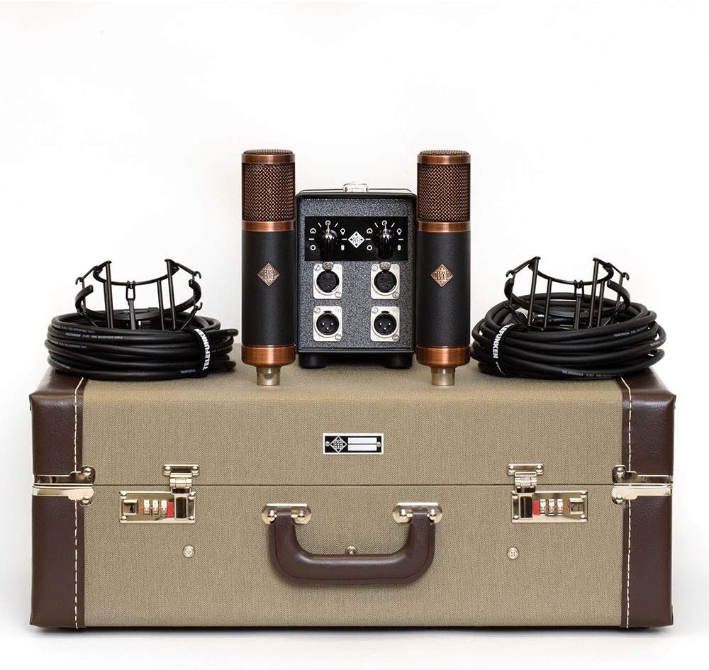Telefunken TF39 Copperhead Condenser Tube Microphone Deluxe Stereo Set