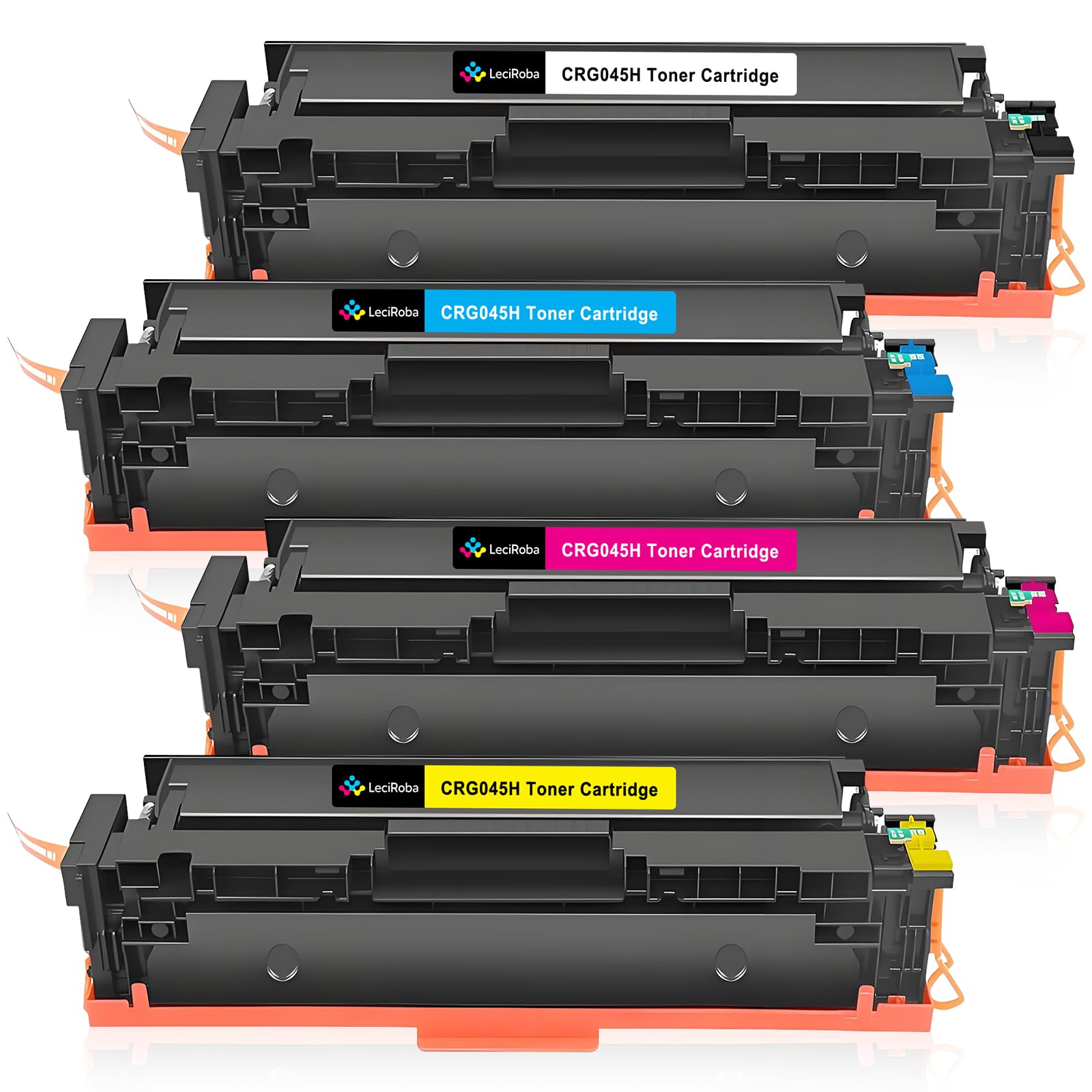LeciRoba CRG045H toner do Canon 045 045H CRG045 CRG045H toner do Canon l-Sensys LBP611cn LBP612cdw LBP613cdw MF631cn MF632cdw MF633cdw MF634cdw MF635cx MF636363 drukarka cdwt (Opakowanie 4 szt