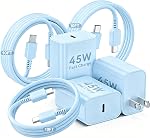 45W Super Fast Charger USB C Port, 3Pack 10FT for Samsung Charger Fast Charging Cord Cable& Samsung Type C Charger Block Galaxy S26 S25 S24 S23 S22 S21 Ultra/Plus, Tab S10 S9 S8 S7,Android